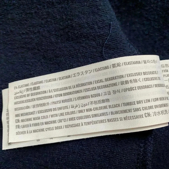 ABERCROMBIE & FITCH | Cotton Blend Navy Striped Sweatshirt Hoodie Size S - Picture 9 of 9